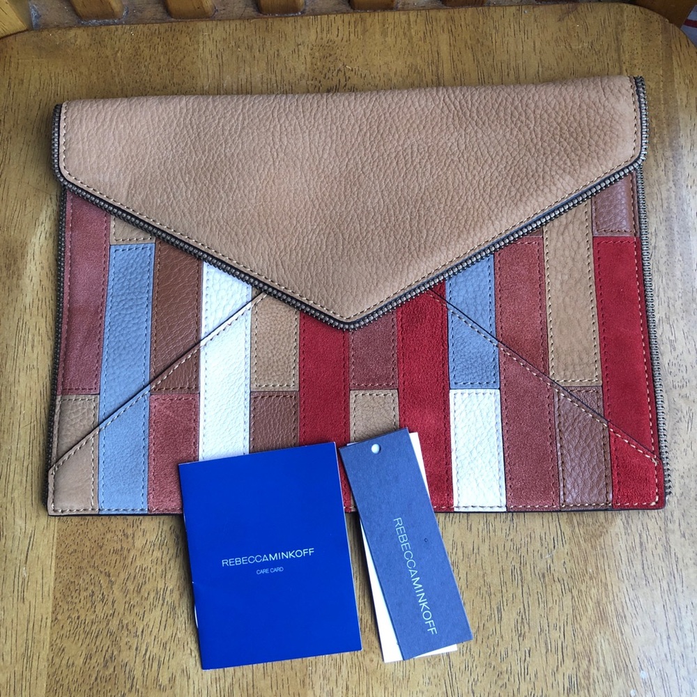 Rebecca Minkoff Leo Patchwork Leather Clutch